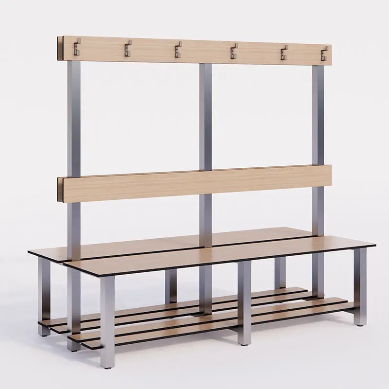 Hot Sale Dressing Room Bench Customized Cross-border Coat Rack Foreign Trade Bathroom Stool Coat Rack Shoe Rack Bathroom Bench