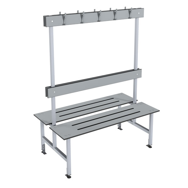 Eco-Friendly Multi-Functional Bathroom Coat Rack Bench with Hooks – Sustainable Storage Solution for Wet Spaces
