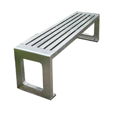 Affordable Galvanized Steel Park Benches with Composite or Natural Wood Seating