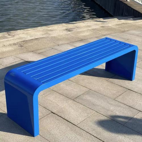 Durable Outdoor Park Chairs in Galvanized Steel & Composite Wood for Long-Lasting Comfort