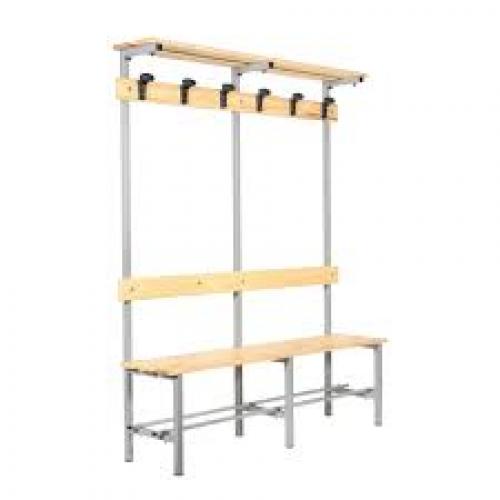 Eco-Friendly Wooden Coat Rack with Bench & Hooks – Sustainable Material Entryway Organization Solution